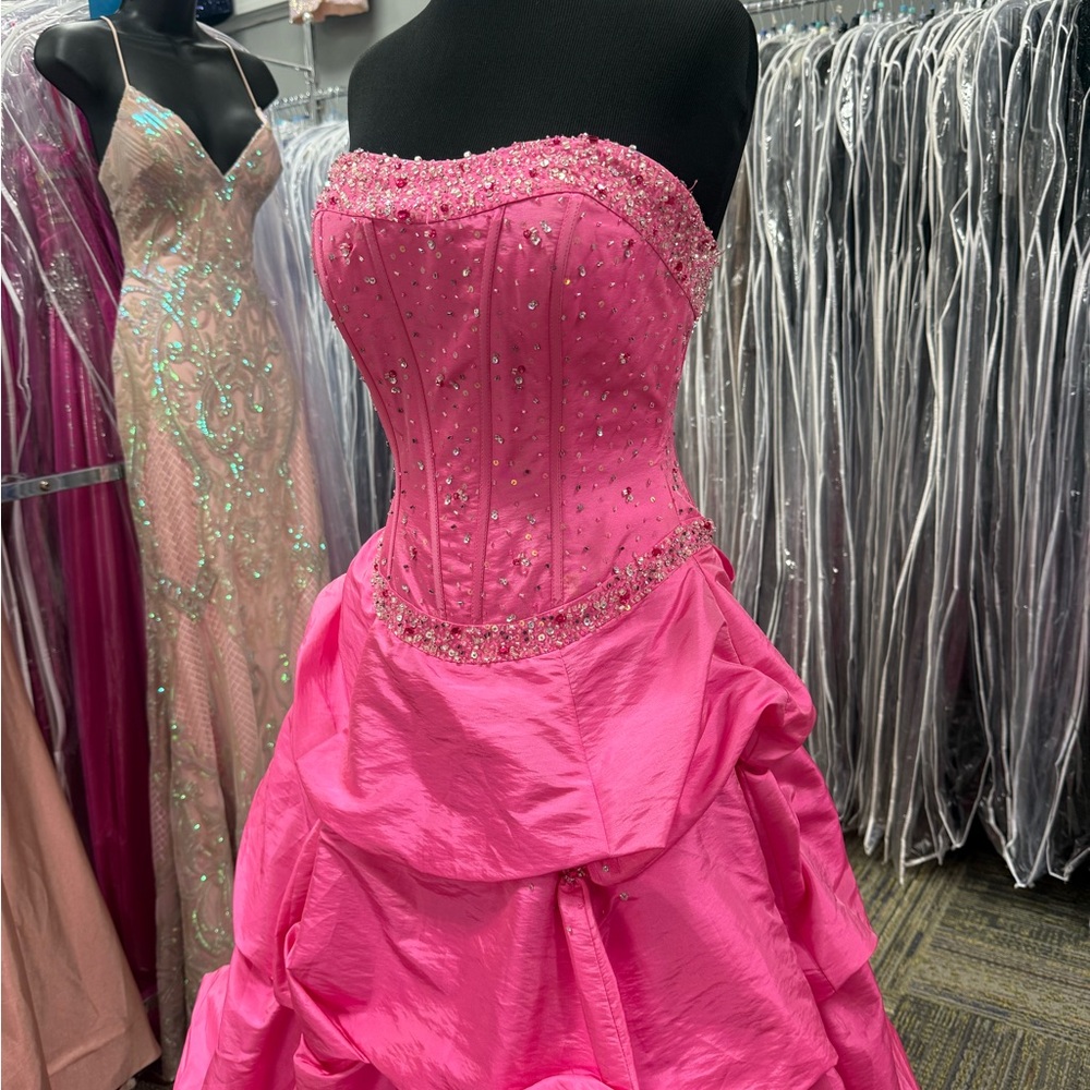 MORI LEE 8615 SZ-4 PINK PROM/FORMAL/SPECIAL OCCASION GOWN - Picture 3 of 5